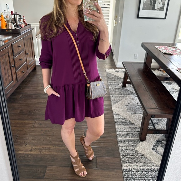 Anthropology MAEVE Purple Dress Size Small - Picture 7 of 16